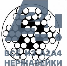 Трос средней жесткости в прозрачной ПВХ оплетке АРТ 814593 плетение 7X7 А4 1,0/1,5 мм -  магазин крепежа  «a2a4»